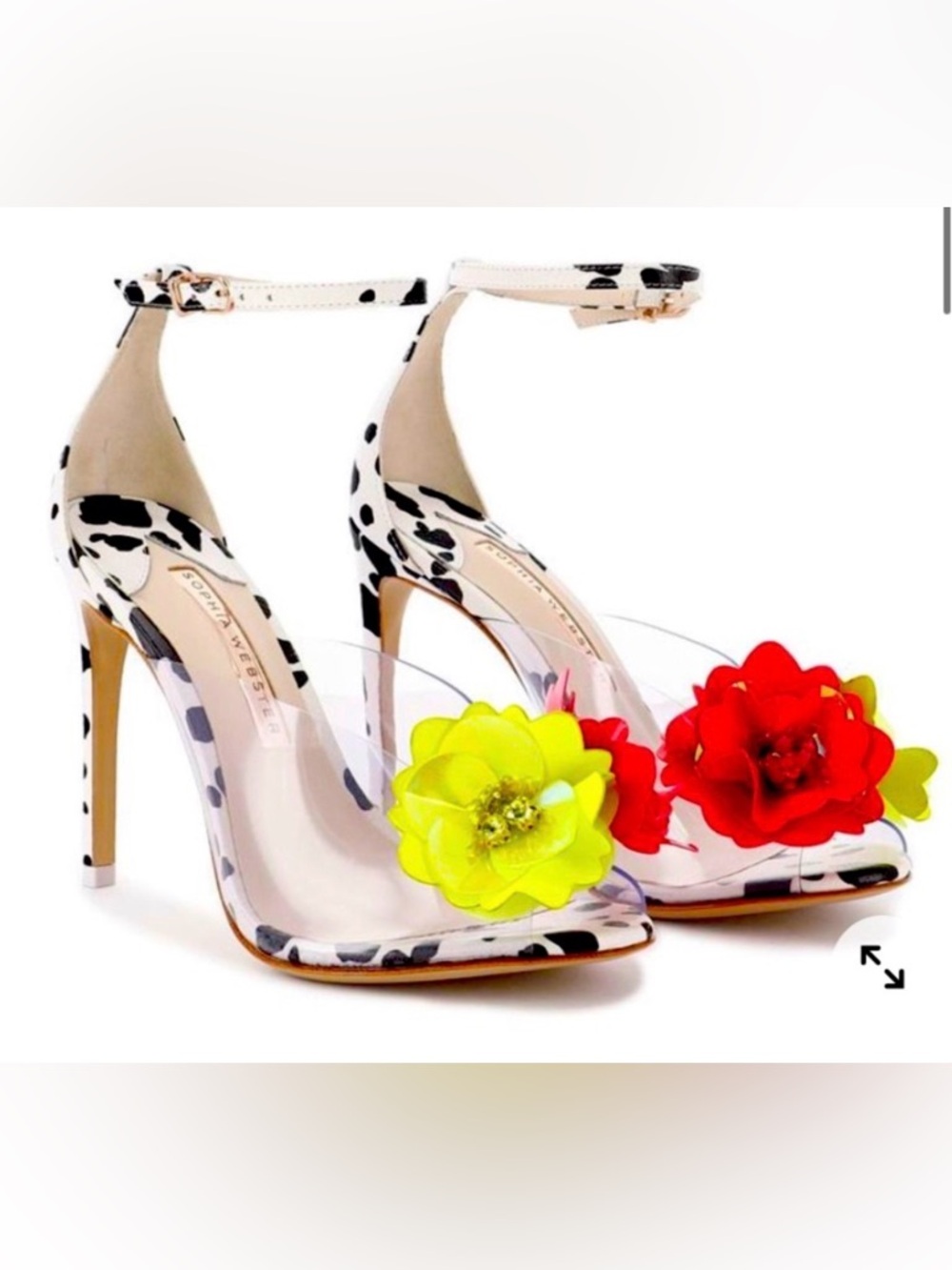 sophia webster stunning cindy leather crystal sandal 35.5 sold out in stores